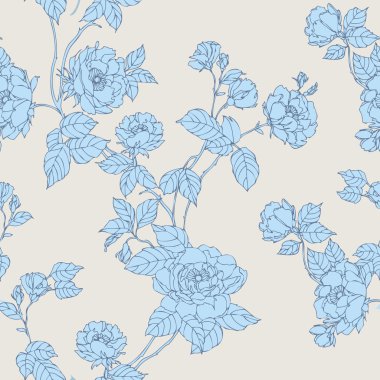 Bahar bahçe çiçek deseni