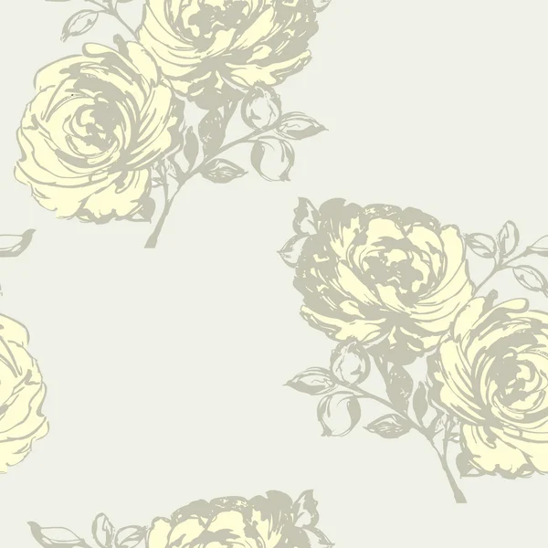 Roses motif de fleurs — Image vectorielle