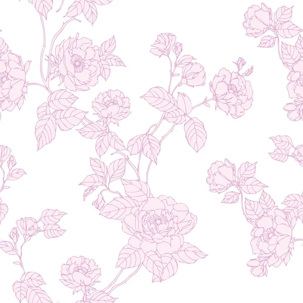 Τριαντάφυλλα άνθη μοτίβο — Διανυσματικό Αρχείο