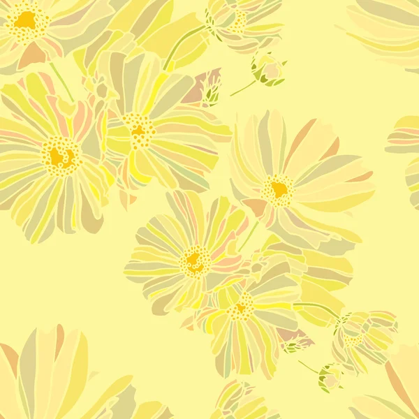 Iris fleurs motif sans couture — Image vectorielle