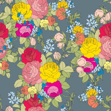 Dikişsiz çiçek deseni