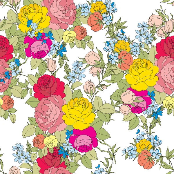 Dikişsiz çiçek deseni