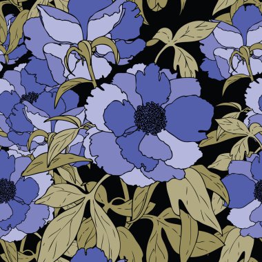 çiçek gül ile seamless modeli şıklığı