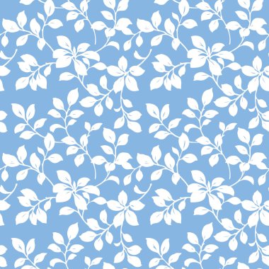 Seamless modeli ile süs yapraklar