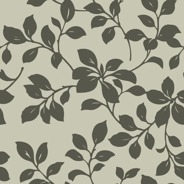 葉飾りとシームレスなパターン — ストックベクタ