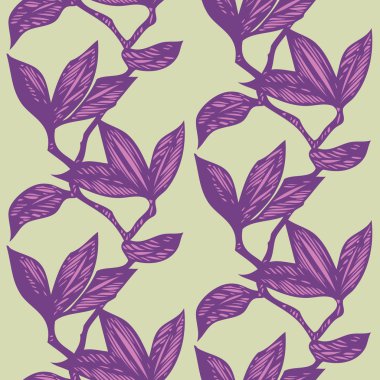 Yaprak süsleme ile Seamless Modeli