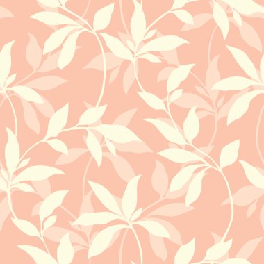 Yaprak süsleme ile Seamless Modeli