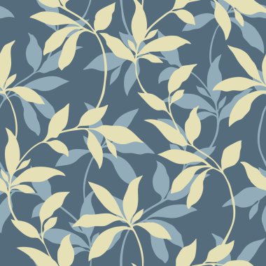 Yaprak süsleme ile Seamless Modeli