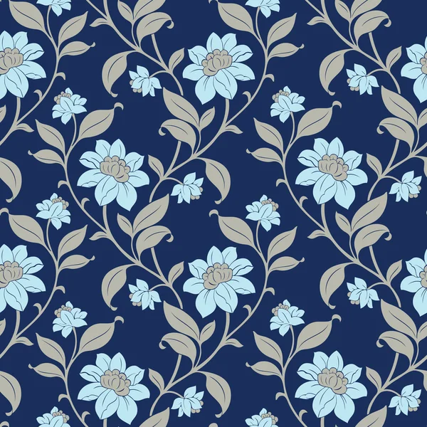 花でカラフルなパターン — ストックベクタ