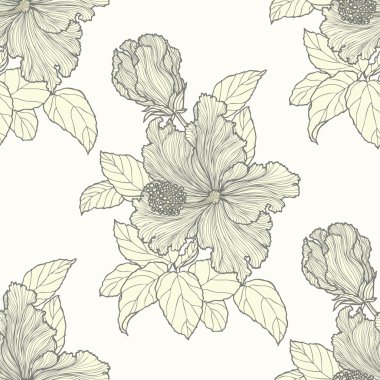 Yaprak süsleme ile Seamless Modeli