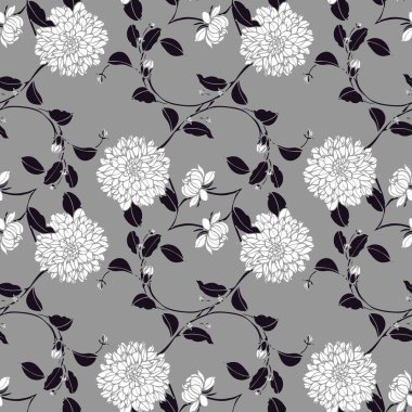 Çiçeklerle kusursuz desen