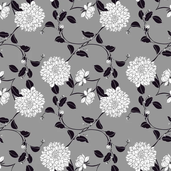 Seamless pattern with flowers — Stock Vector