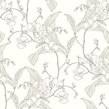 çiçek orkide ile Seamless Modeli