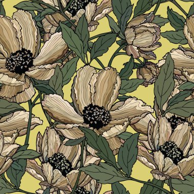 çiçek gül ile Seamless Modeli