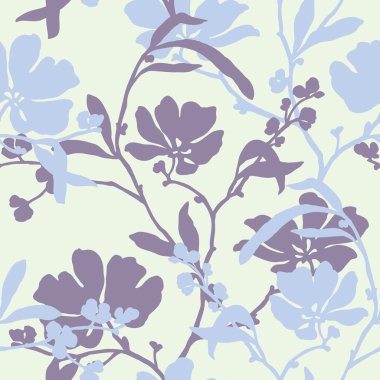 Seamless modeli ile süs yapraklar