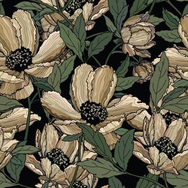 Yaz çiçekleri deseni