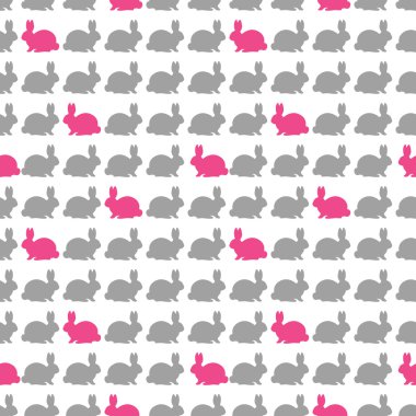 renkli tavşan deseni