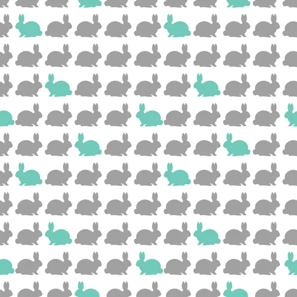 Colorful rabbit pattern — Stock Vector
