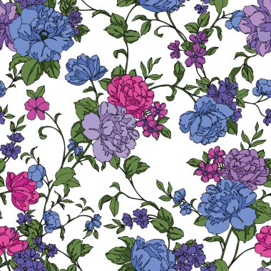 Yaz çiçekleri deseni