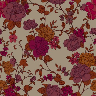 Yaz çiçekleri deseni