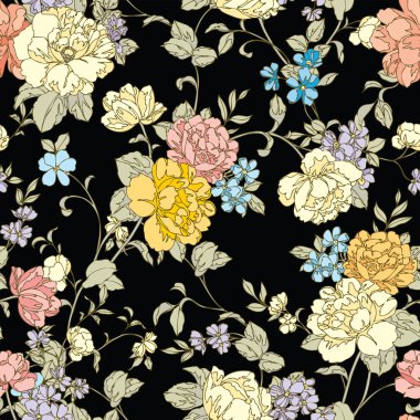 Yaz çiçekleri deseni