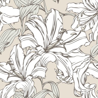 Yaz çiçekleri deseni