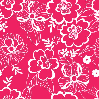 Yaz çiçekleri deseni