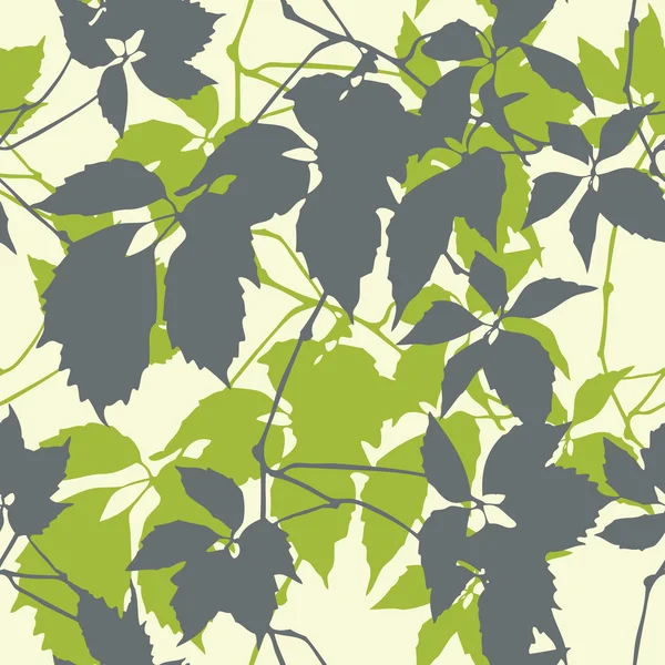 Patrón hojas de verano — Vector de stock