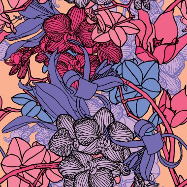 Yaz çiçekleri deseni