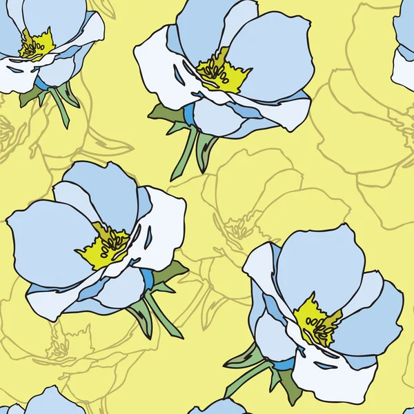 Modèle de fleurs d'été — Image vectorielle