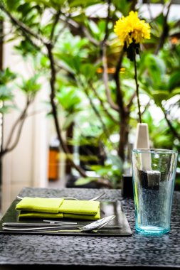 Casual yemek restoran Tablo ayarı
