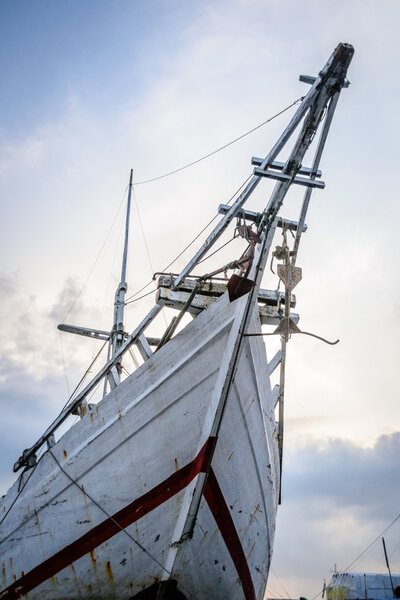 Phinisi ships at Sunda Kelapa Harbour in Jakarta Indonesia