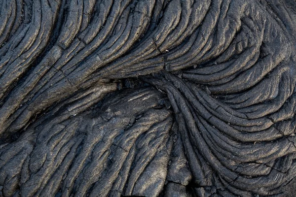 Black lava flow — Stock Photo, Image