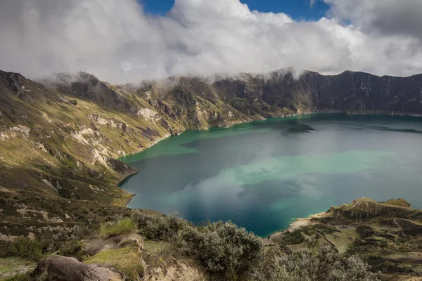 Quilotoa-Kratersee — Stockfoto