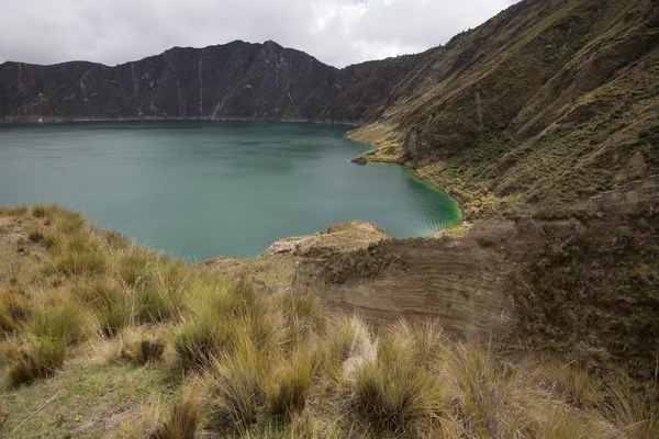 Quilotoa 호수 — 스톡 사진