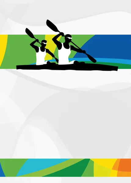 Kayak sport background — Stock Photo, Image