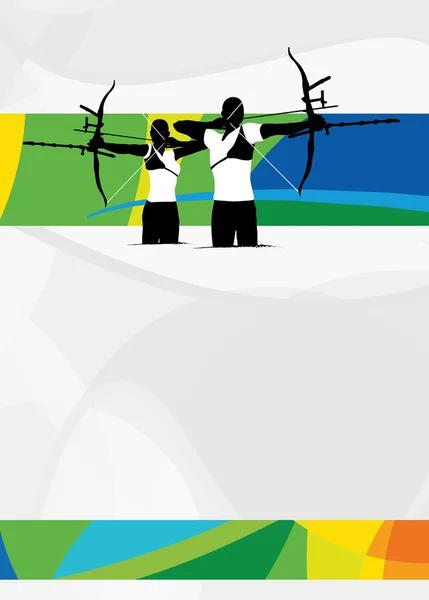 Archery Sport background — Stock Photo, Image