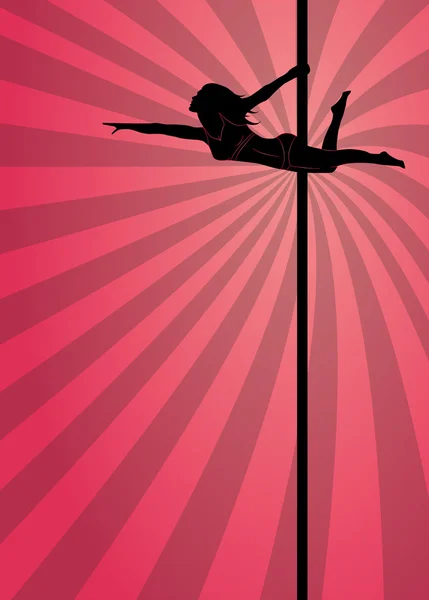 Pole dance eller striptease bakgrund — Stockfoto