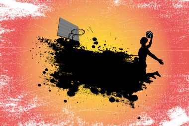 Basketbol ya da sokak topu arka plan