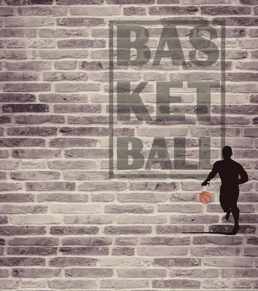 Basket eller street ball bakgrund — Stockfoto