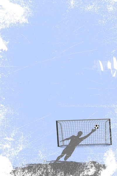 Soccer or football goal-keeper background Stock Image