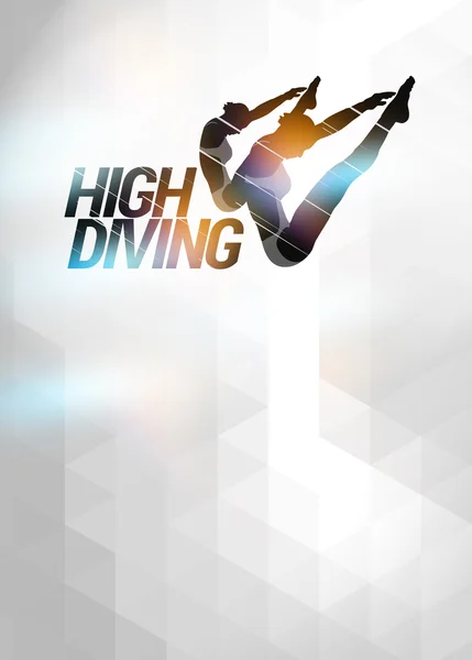 High diving background — Stock Photo, Image