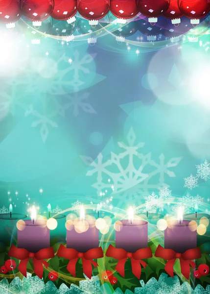 Advent oder Weihnachten Hintergrund — Stockfoto
