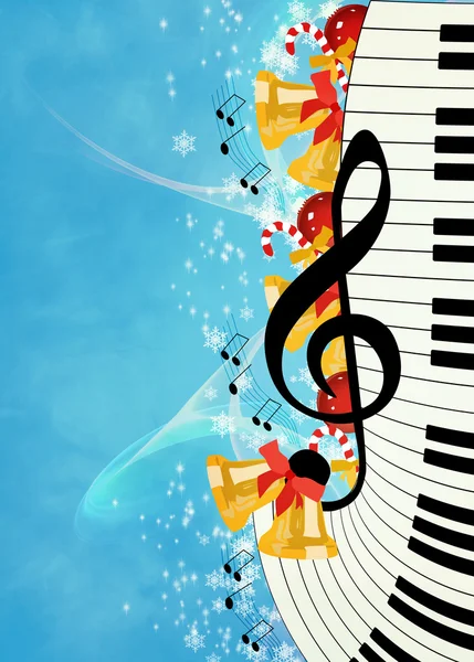 Chistmas music background — Stock Photo, Image