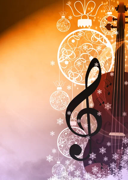 Chistmas music background — Stock Photo, Image