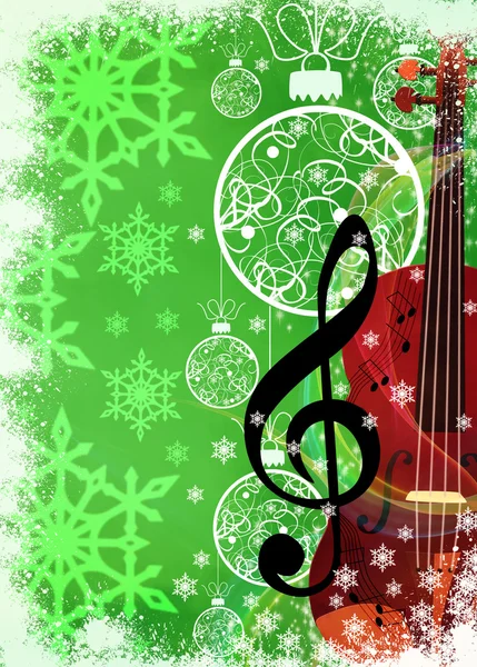 Chistmas music background — Stock Photo, Image