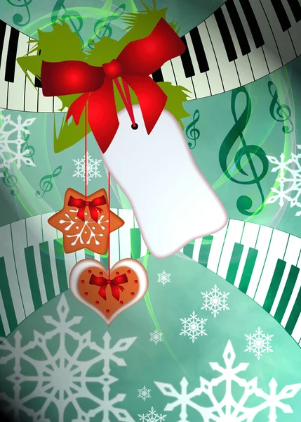 Christmas Musik Hintergrund — Stockfoto