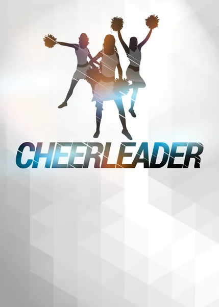 Cheerleader achtergrond — Stockfoto