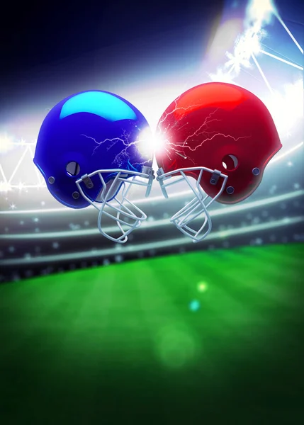 Футбольный шлем США — стоковое фото