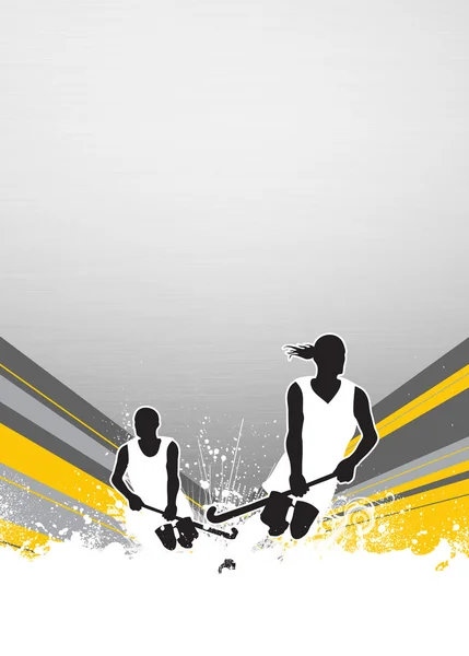 Field hockey background — Stock Photo, Image